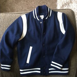NWOT Gap Kids Boys size M (8) Navy baseball jacket